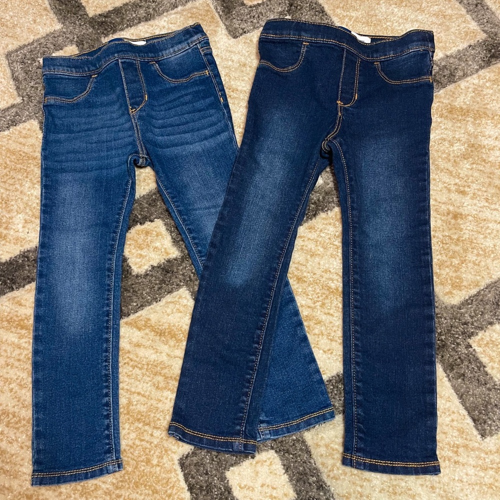 Boys 5t old navy skinny adjustable waistband blue jeans bundle
